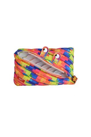 Penalas-pieštukinė ZIPIT Pixel Jumbo Pouch, ZTJ-PX-3, Geltonas