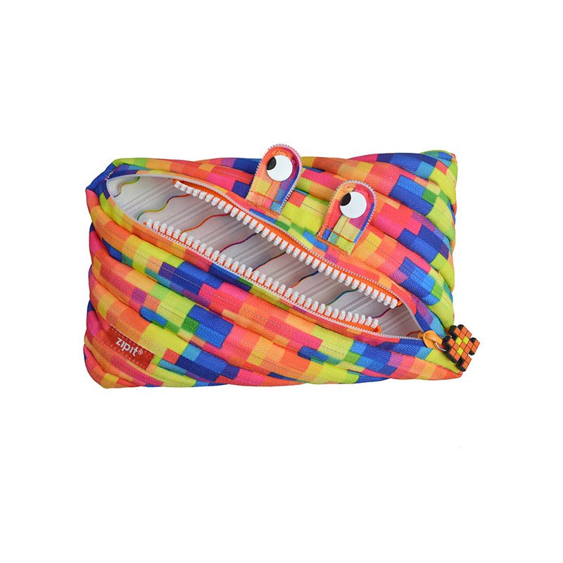 Penalas-pieštukinė ZIPIT Pixel Jumbo Pouch, ZTJ-PX-3, Geltonas