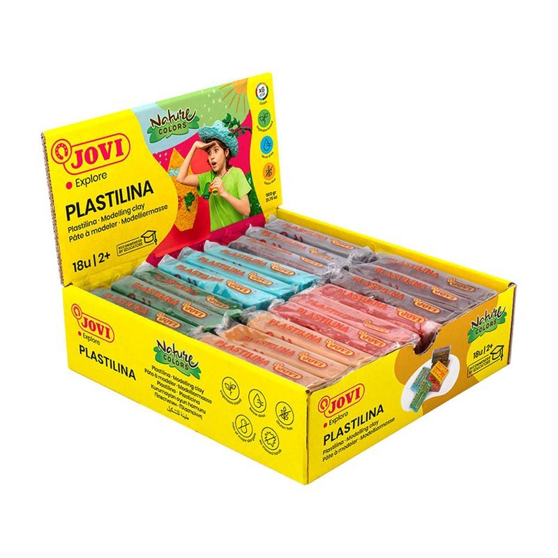 Plastilinas JOVI, 50 g., 18 vnt.