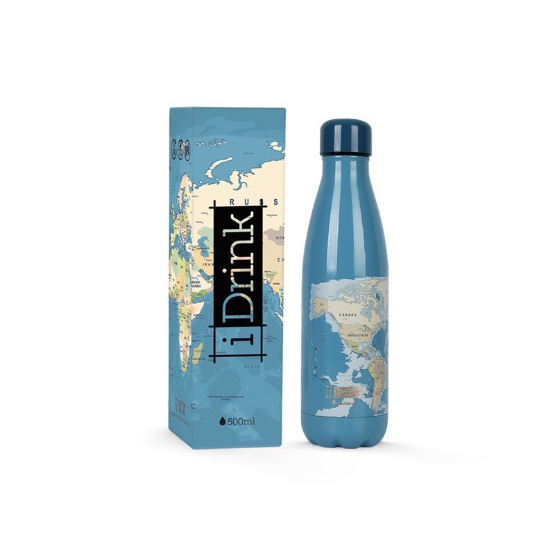 Termo gertuvė Itotal Blue maps, 500ml