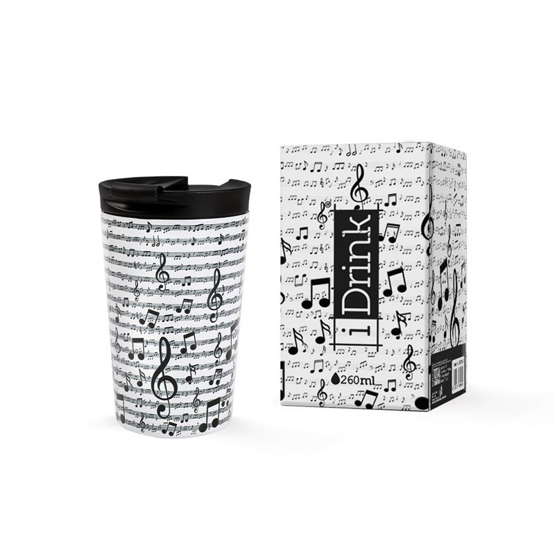 Nerūdijančio plieno puodelis Itotal MUSIC, 260ml