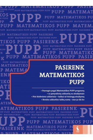 PASIRENK MATEMATIKOS PUPP​