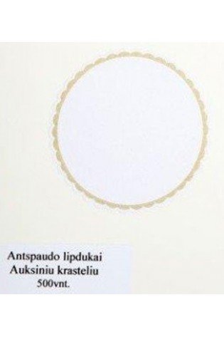 Lipdukai antsp.500vnt.karp.auks.kraštais