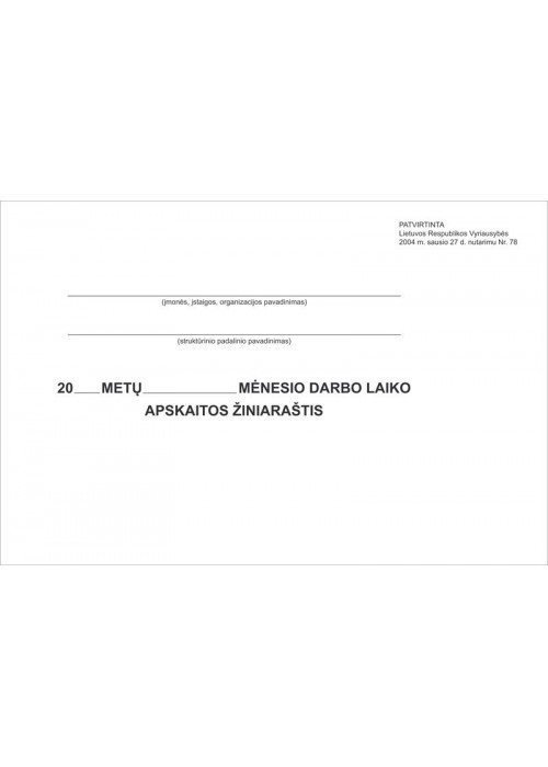 Darbo laiko apsk.žiniaraštis 10l.216