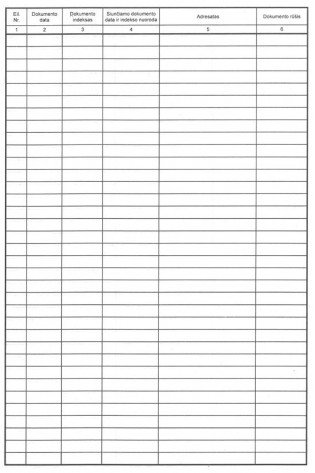 Siunčiamų dokum.registr.žurnalas A4