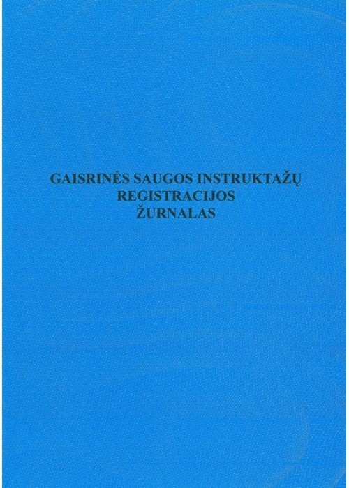 Gaisrinės saugos instruktažų registracijos žurnalas, A4, 12 lapų