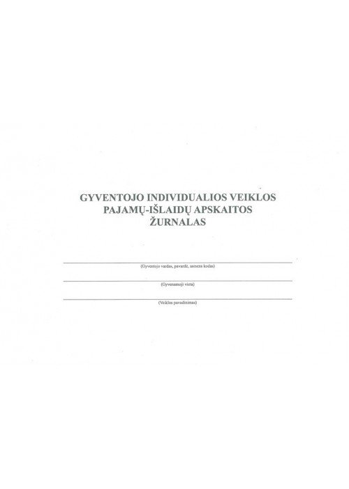 Gyvent.ind.veiklos paj-išl apsk.žurnalas