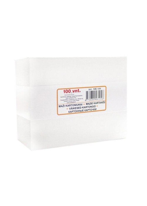 Kartoninės kortelės 70x90 baltos MK-100